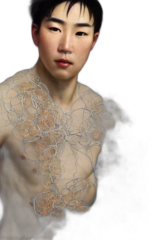 photorealistic, 3d render, hyperrealist, portrait transparent PNG cut-out