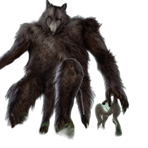 creature, animal, dragon, hair, concept art, fantasy art, 3d render, furry transparent PNG cut-out