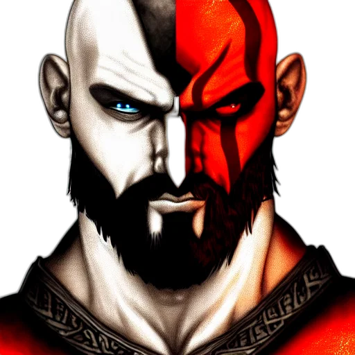 face, mask, fantasy art, comic book art, concept art, photorealistic, red, portrait transparent PNG cut-out