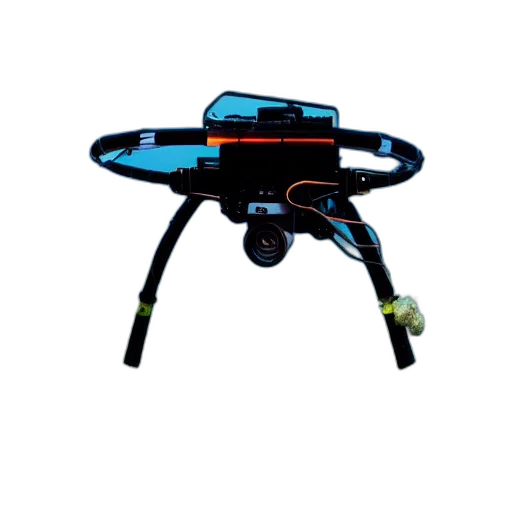 robot, weapon, staff, creature transparent PNG cut-out