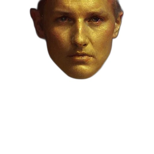 face, mask, crown, staff transparent PNG cut-out