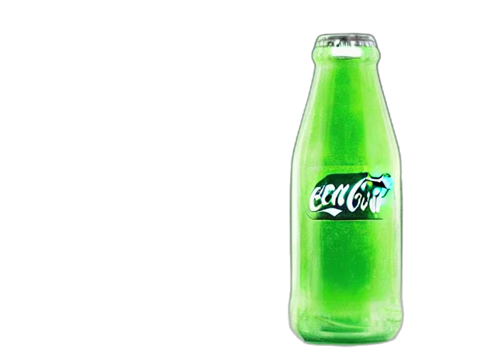 bottle, food, weapon, 3d render transparent PNG cut-out