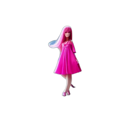 dress, creature, hair, robot transparent PNG cut-out