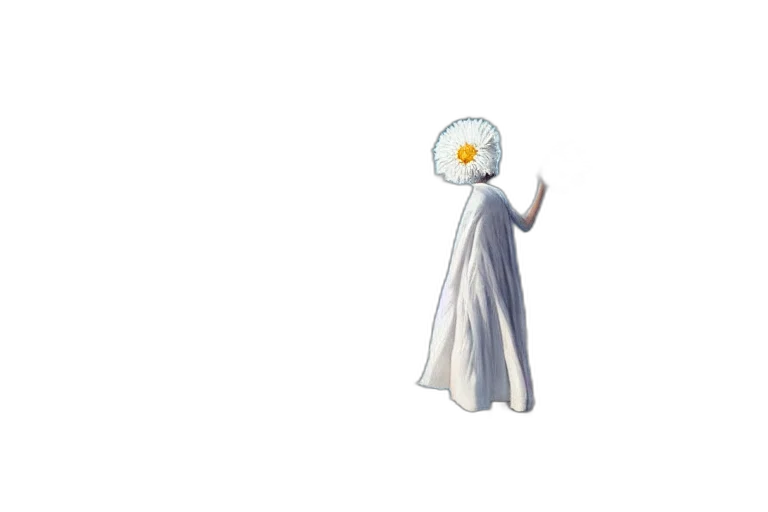 mask, dress, staff, creature, pixel art, concept art, 3d render, fantasy art transparent PNG cut-out