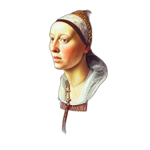 hat, staff, face, jewelry, photorealistic, oil painting, 3d render, fantasy art transparent PNG cut-out