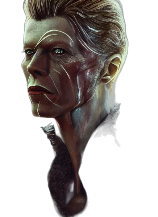 face, robot, staff, mask, concept art, photorealistic, fantasy art, comic book art transparent PNG cut-out