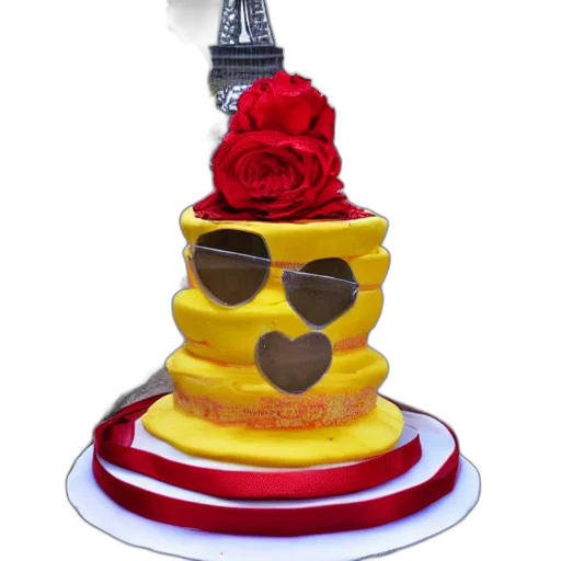 crown, 3d render, cake, sidewalk transparent PNG cut-out