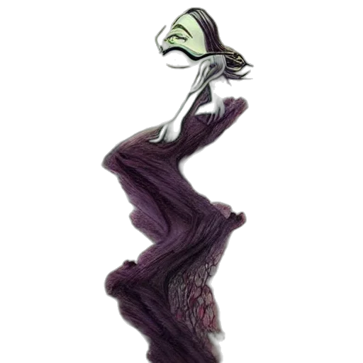 creature, mask, staff, hair transparent PNG cut-out