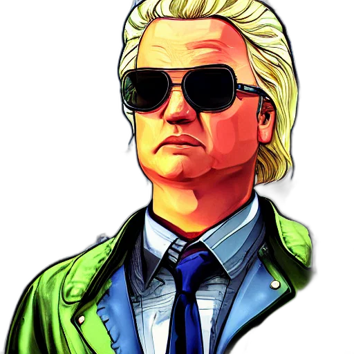 jacket, face, pixel art, comic book art transparent PNG cut-out