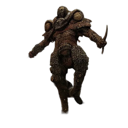 robot, creature, staff, weapon, concept art, 3d render, fantasy art, pixel art transparent PNG cut-out