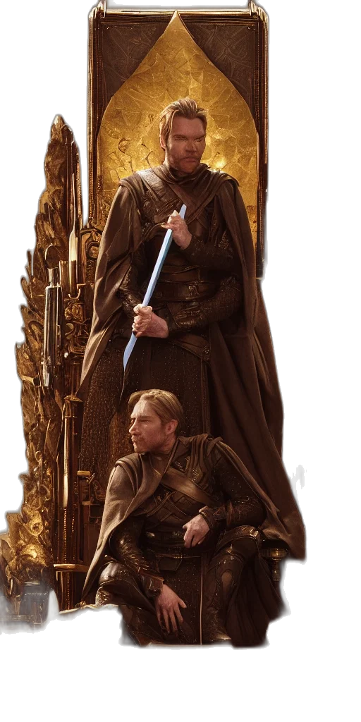 sword, staff, crown, weapon transparent PNG cut-out