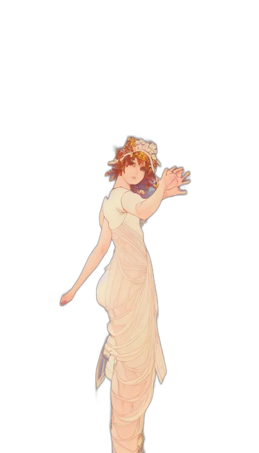 dress, staff, crown, mask transparent PNG cut-out
