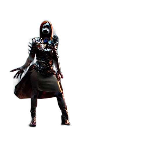mask, weapon, jacket, staff transparent PNG cut-out