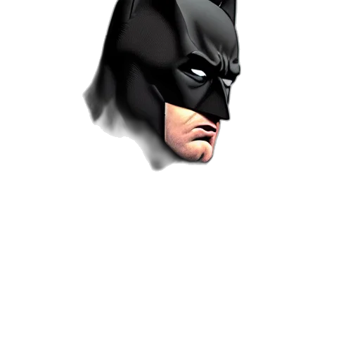 mask, face, comic book art, 3d render transparent PNG cut-out