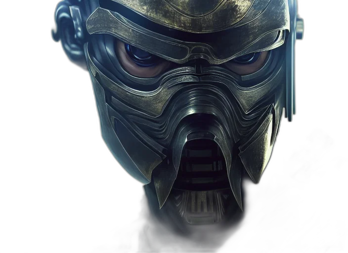 mask, face, concept art, photorealistic, comic book art, fantasy art, film, portrait transparent PNG cut-out