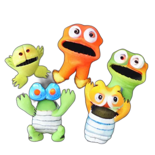 staff, mask, 3d render, concept art, outer space, many, silly, little transparent PNG cut-out