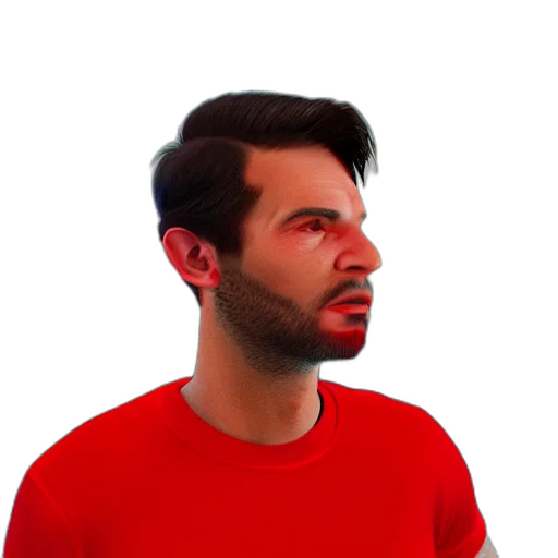face, staff, mask, creature, 3d render, photorealistic, concept art, pixel art transparent PNG cut-out