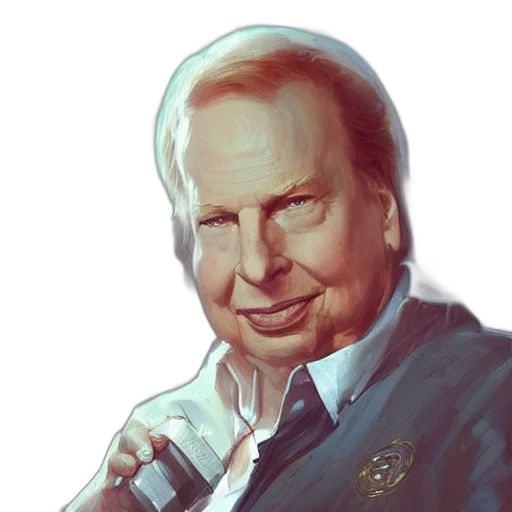 jacket, face, photorealistic, cartoon, watercolor, oil painting, ron, hubbard transparent PNG cut-out