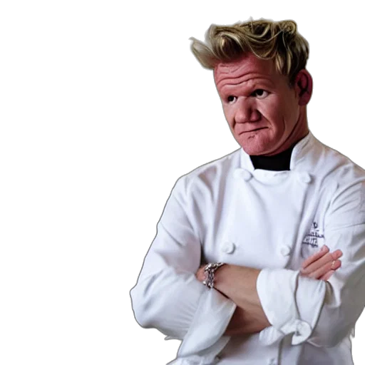 food, staff, jacket, gordon, ramsay, wearing, princess, dress transparent PNG cut-out