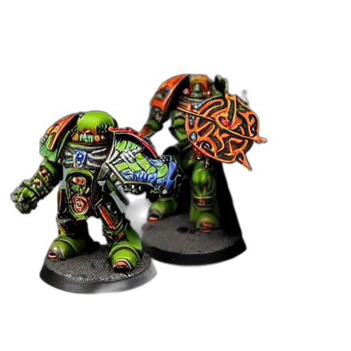 concept art, vibrant, warhammer, warrior transparent PNG cut-out