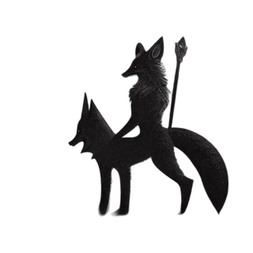 staff, animal, creature, dragon, fantasy art, concept art, pixel art, 3d render transparent PNG cut-out