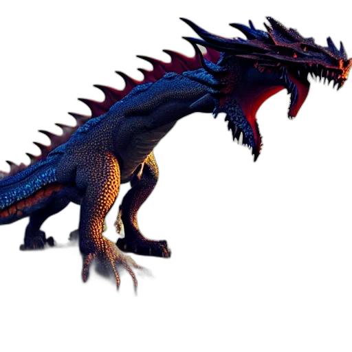 dragon, creature, animal, weapon transparent PNG cut-out