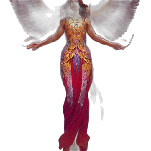 dress, fantasy art, concept art, 3d render, pixel art, beautiful, orchid, phoenix transparent PNG cut-out