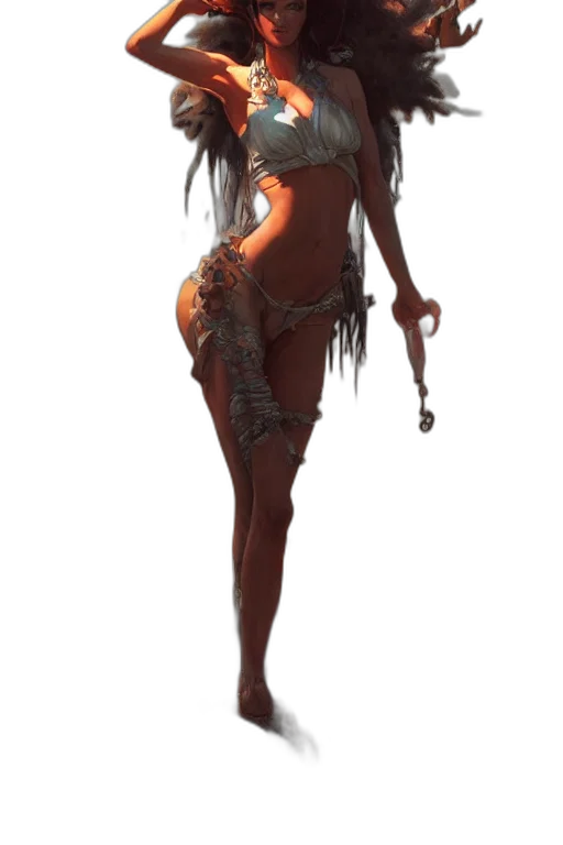staff, creature, dress, concept art transparent PNG cut-out