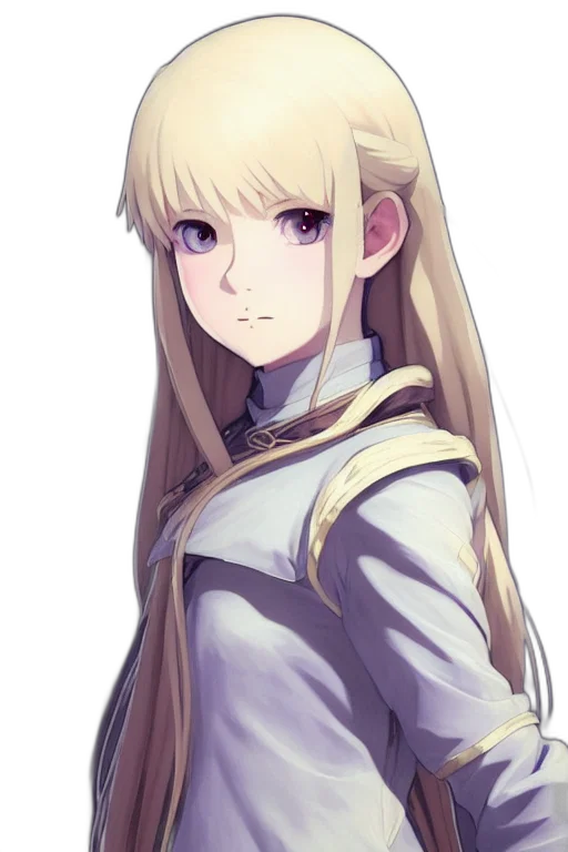 staff, face, crown, hair, anime, pixel art, fantasy art, concept art transparent PNG cut-out