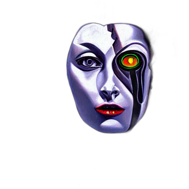 mask, robot, face, jewelry transparent PNG cut-out