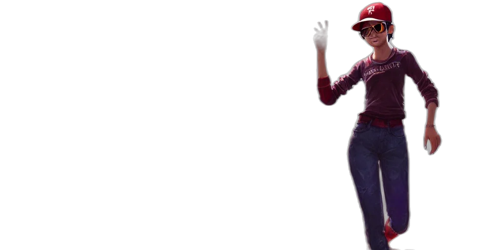 hat, robot, creature, staff, 3d render, concept art, comic book art, pixel art transparent PNG cut-out