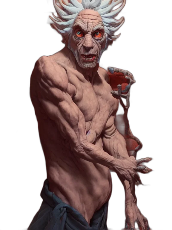 staff, creature, face, weapon transparent PNG cut-out