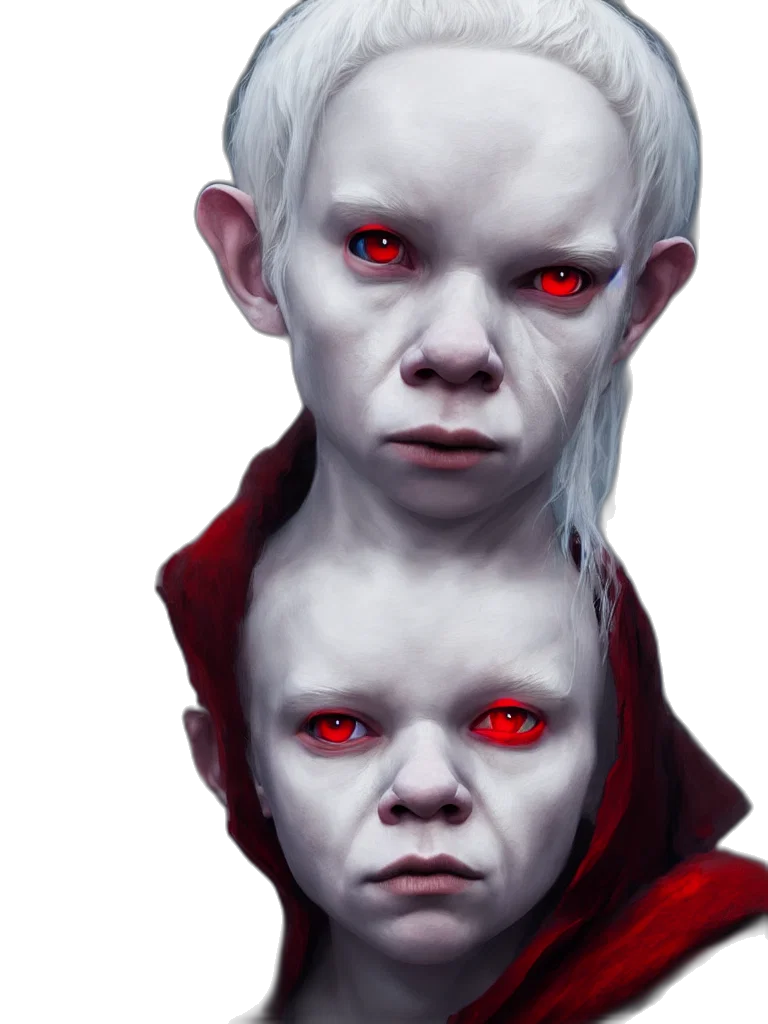 face, mask, creature, concept art, fantasy art, photorealistic, 3d render, red transparent PNG cut-out