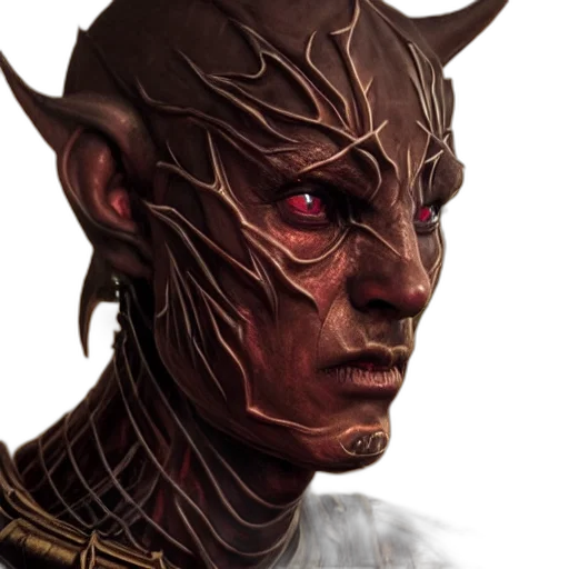 face, mask, dragon, staff transparent PNG cut-out