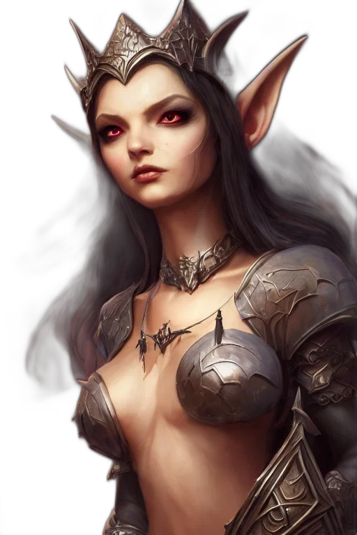 dragon, fantasy art, concept art, photorealistic, comic book art, dark, elf, princess transparent PNG cut-out