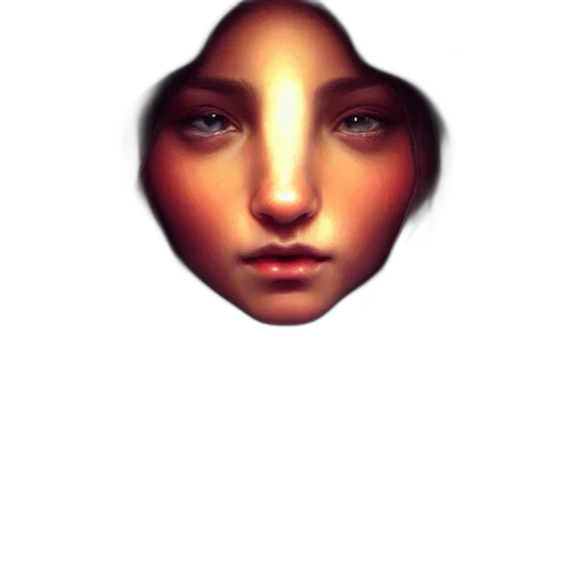 face, mask, robot, creature transparent PNG cut-out