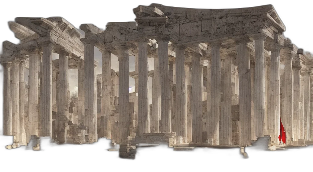 building, 3d render, concept art, matte transparent PNG cut-out