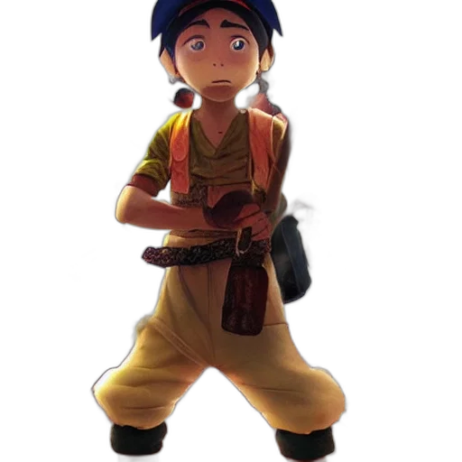 staff, concept art, 3d render, cartoon transparent PNG cut-out