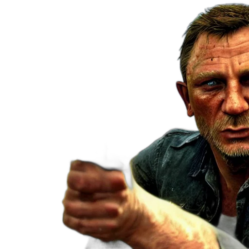 weapon, face, 3d render, photorealistic transparent PNG cut-out
