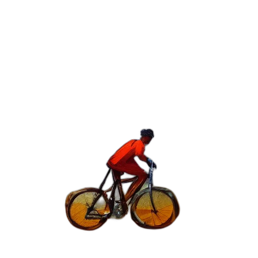 animal, pixel art, 3d render, concept art, photorealistic, man, riding, bicycle transparent PNG cut-out