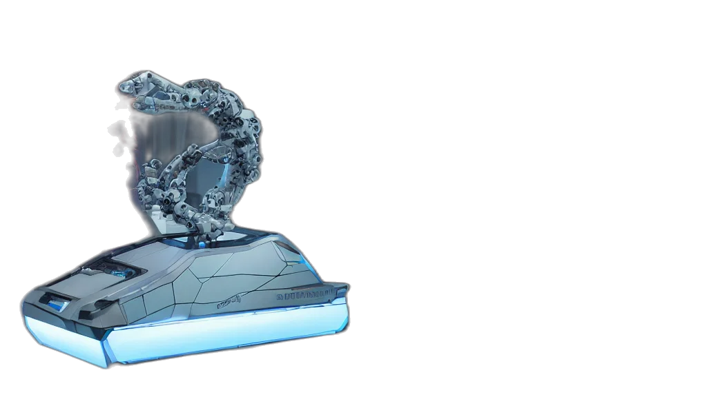 shoes, crown, sword, weapon, 3d render, concept art, vaporwave, blue transparent PNG cut-out