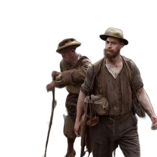 staff, hat, concept art, fog, earth tones, film, still, lost transparent PNG cut-out