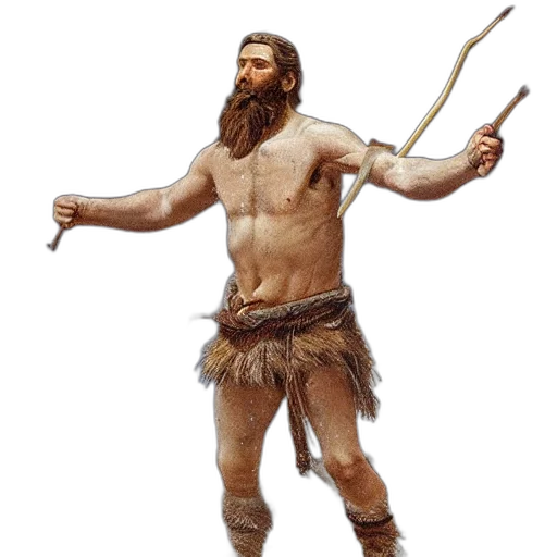 staff, sword, concept art, fantasy art, photorealistic, bearded, man, during transparent PNG cut-out