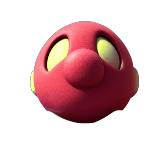 mask, creature, face, animal, 3d render, concept art, photorealistic, red transparent PNG cut-out