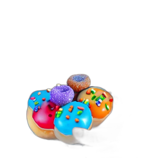 food, jewelry, shoes, crown, 3d render, photorealistic, colorful, handheld transparent PNG cut-out