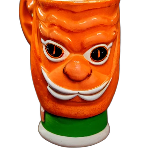mask, bottle, face, crown, 3d render, photorealistic, closeup, photograph transparent PNG cut-out