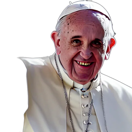photorealistic, 3d render, pope, expo transparent PNG cut-out