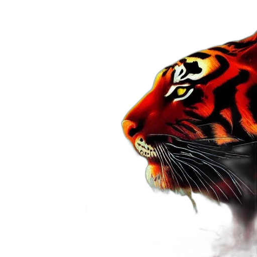 animal, creature, dragon, photorealistic, fantasy art, 3d render, concept art, red transparent PNG cut-out