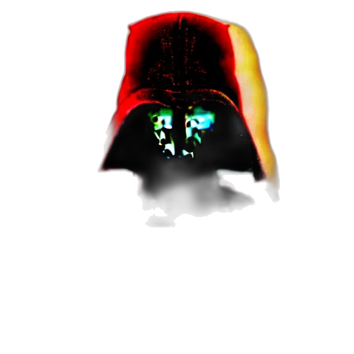 mask, hat, robot, crown, 3d render, pixel art, concept art, cyberpunk transparent PNG cut-out