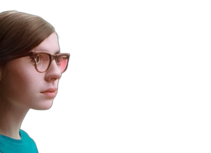 face, robot, hair, 3d render, photorealistic, concept art, vaporwave, pastel transparent PNG cut-out